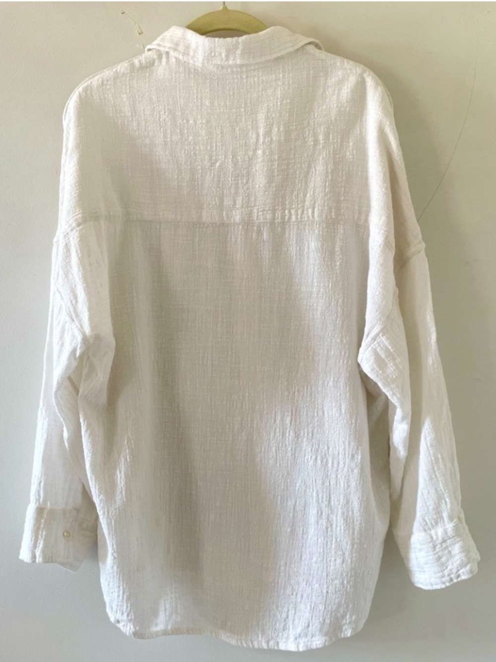 INDAH Beachy Cotton Gauze Button-up Shirt M/L - Picture 7 of 15